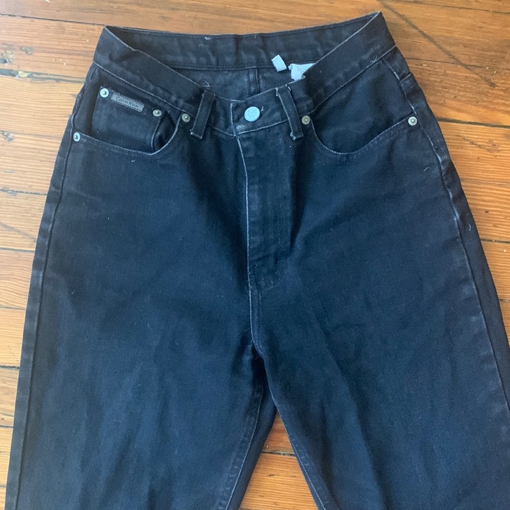 Vintage Black Calvin Klein Mom Jeans Size 8